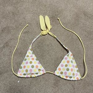 Victoria secret polka dot bikini top S string sexy